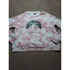 Women's Large Paramount Pink Tie Dye Pullover Sweatshirt